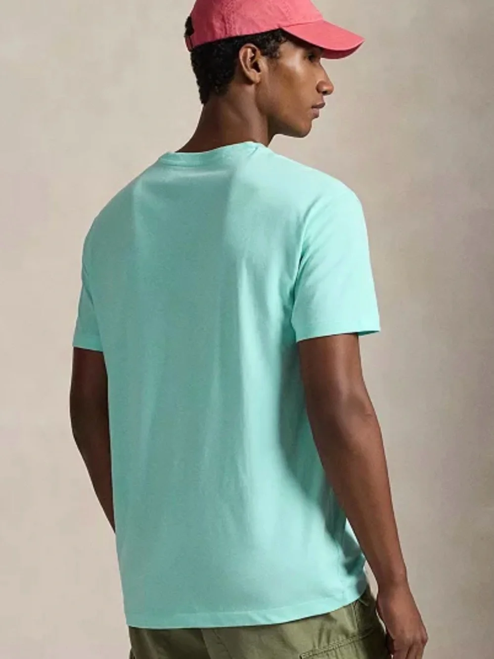 Polo Ralph Lauren Classic Fit V Neck Cotton T-Shirt New Aqua Men’s Size S Pony